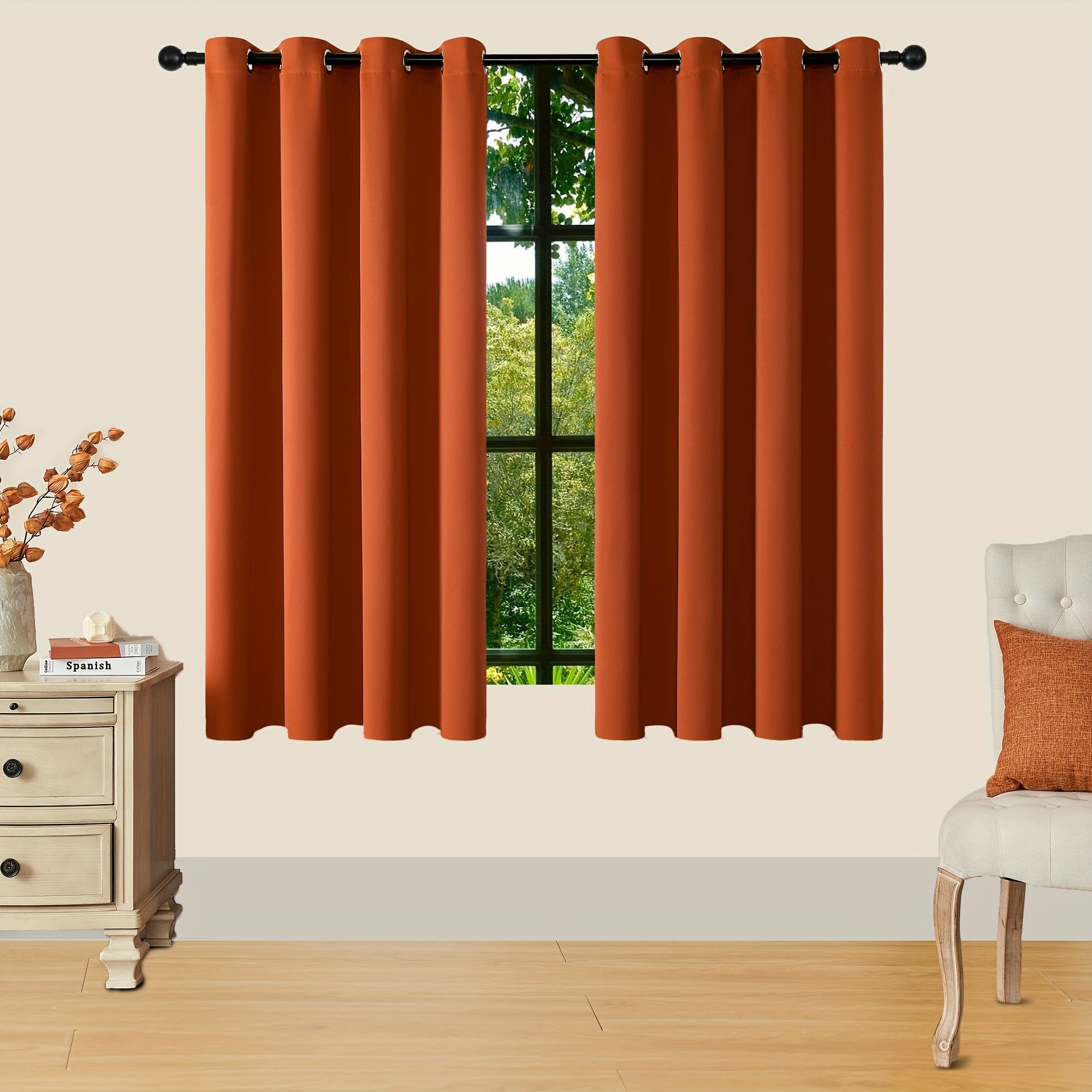 Tende Oscuranti - 2 Pezzi Tende Moderne in Poliestere con Isolamento Termico e Anelli