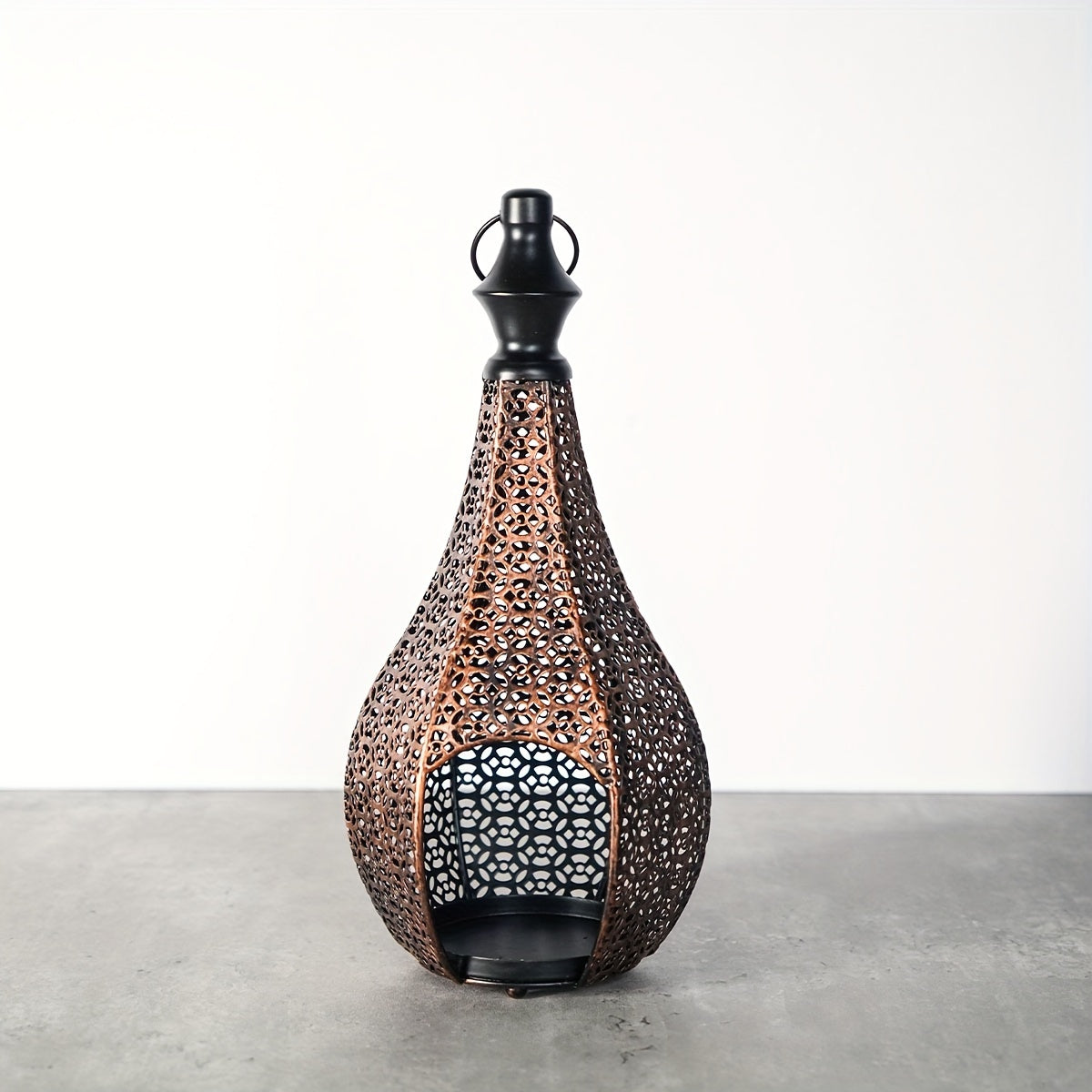 Marokkaanse metalen lantaarn kaarshouder