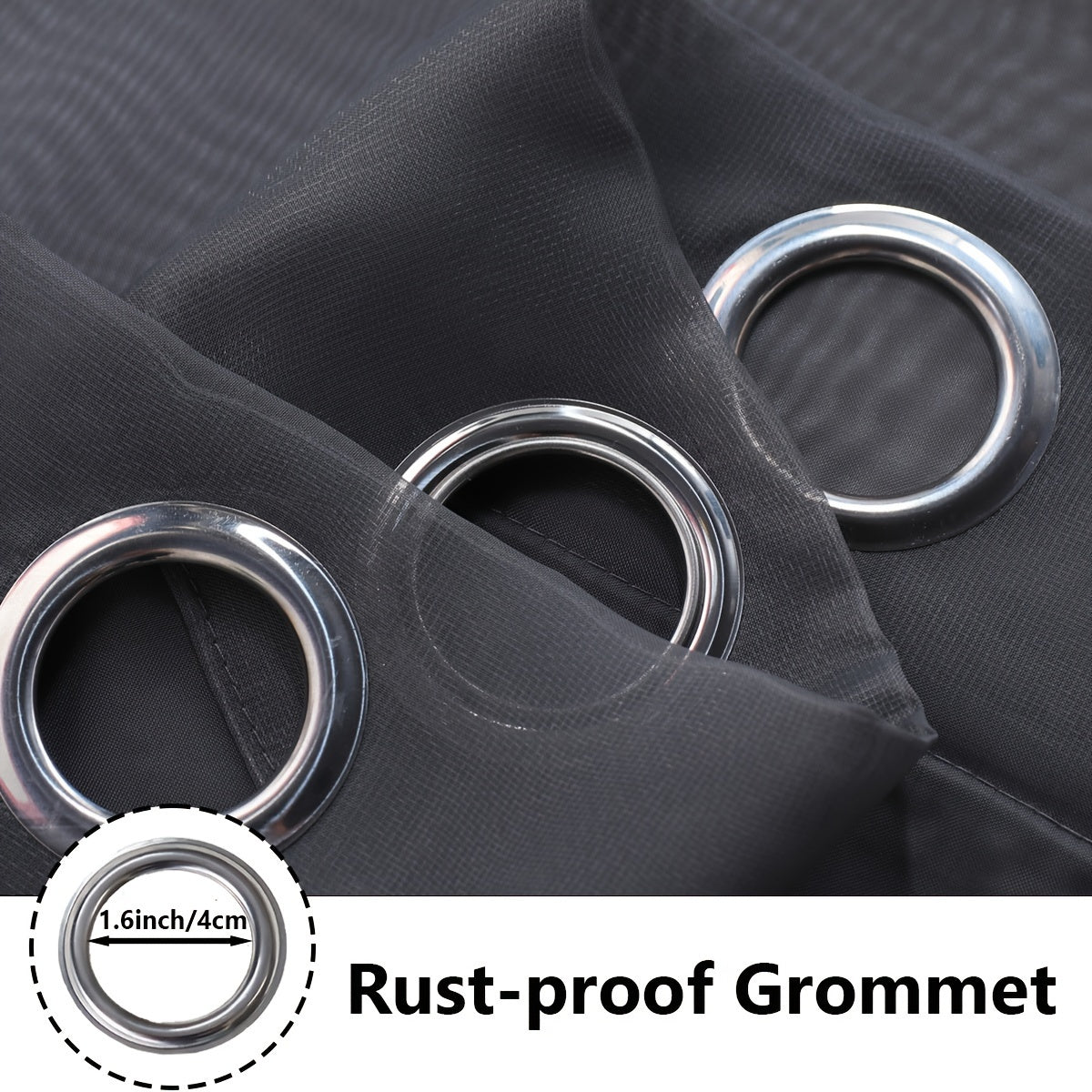 Tende in voile bianco leggero - 2 pezzi con occhielli per soggiorno e camera da letto