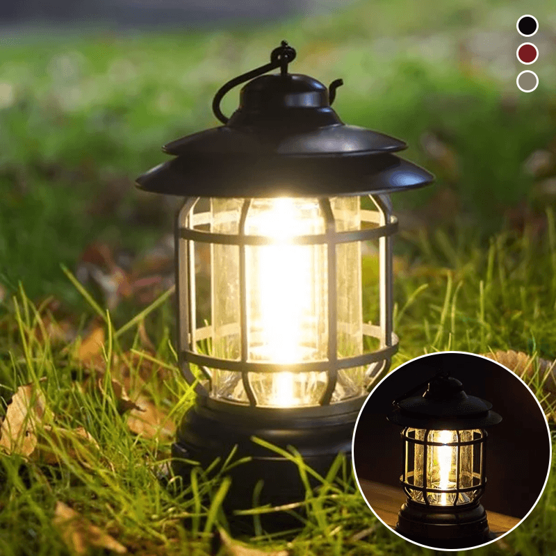 VintageGlow - Portable Retro Camping Lantern