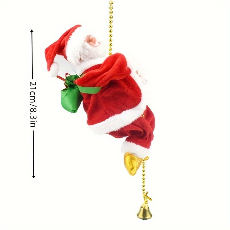 ClimbSanta - Klimtouw Kerstman Ornament voor Kerstboomdecoratie