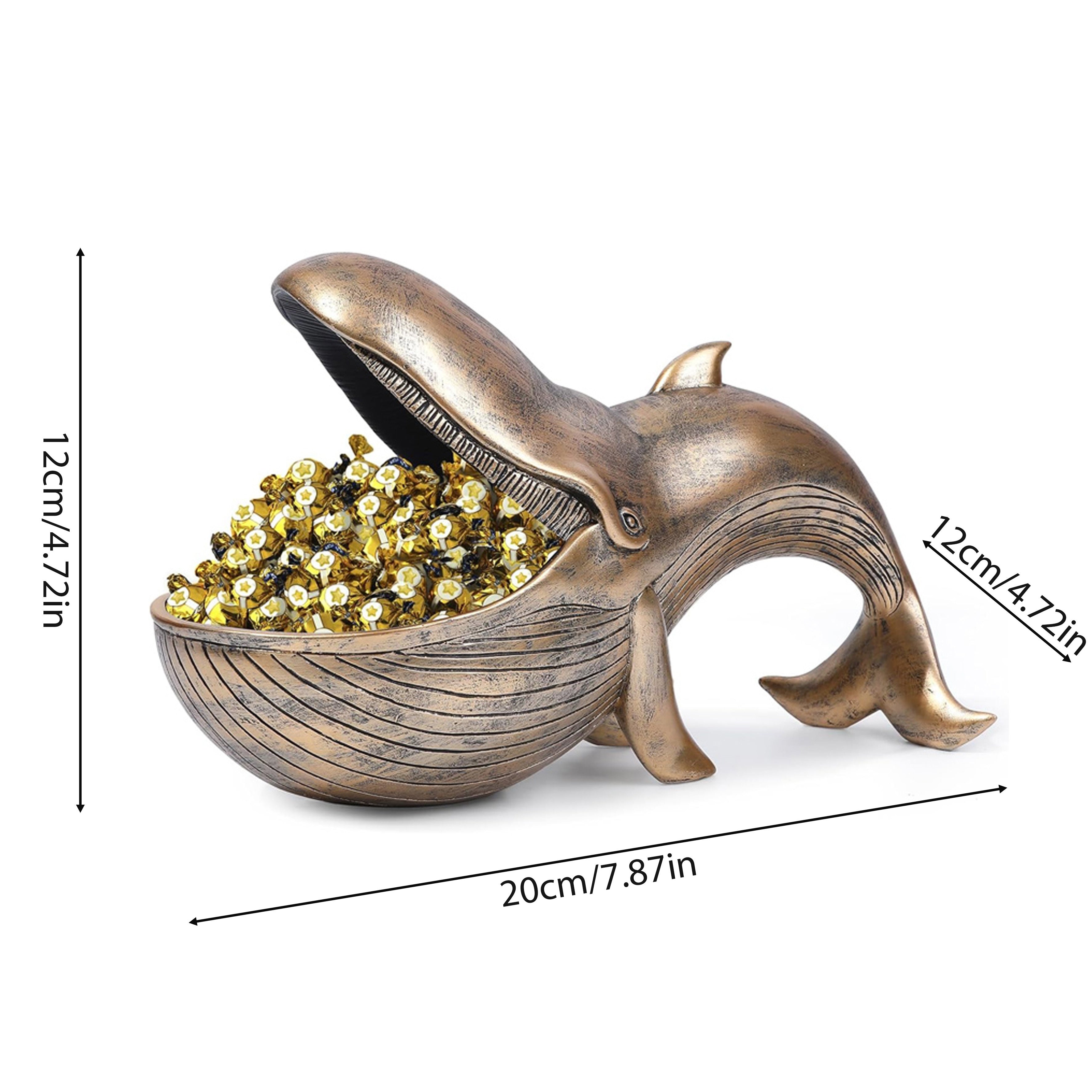 WhaleServe-Snoepbord - Hars Walvisbeeld voor Huisdecoratie