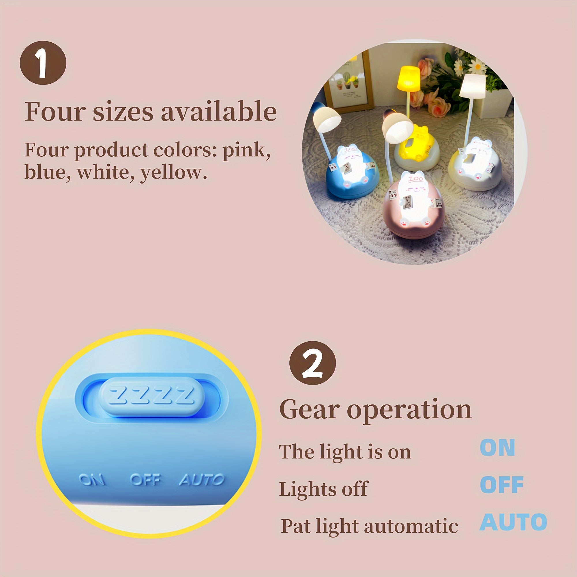 SleepyKitten - USB Rechargeable LED Cat Night Light