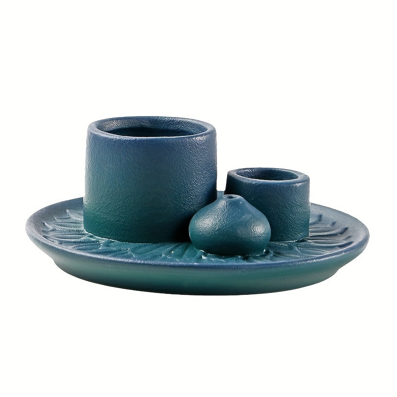 Multifunctionele Morandi Kleur Keramische Kaarsenhouder - Incense Burner en Home Decoratie
