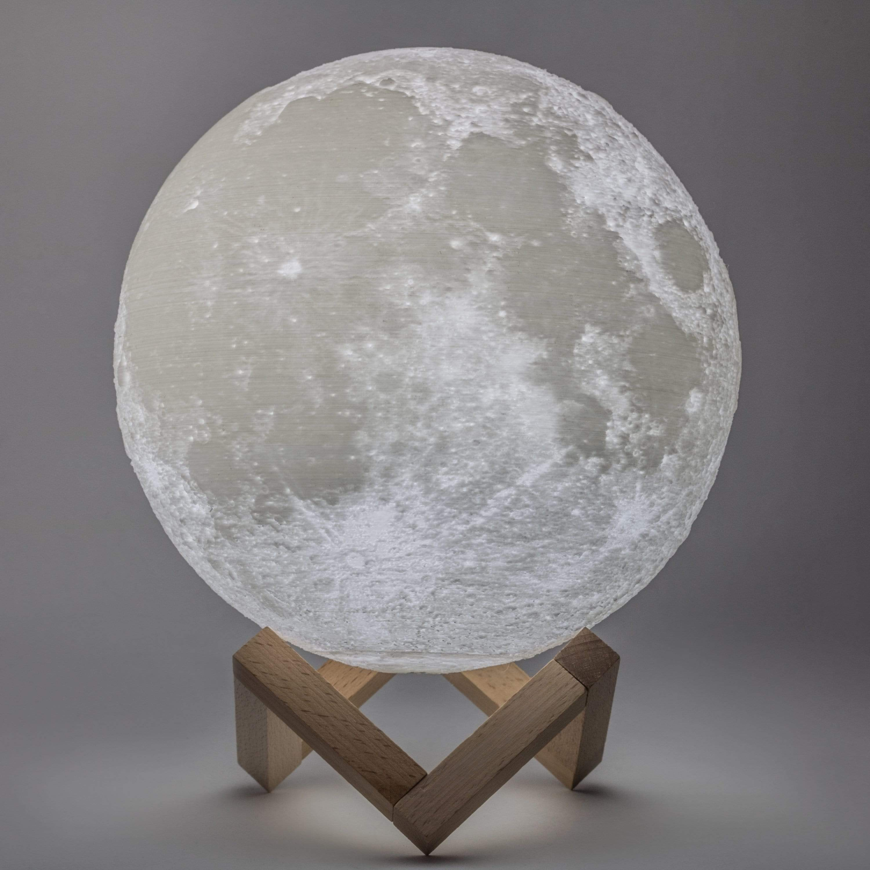 LunarGlow - Lámpara de luna inalámbrica con detalle 3D