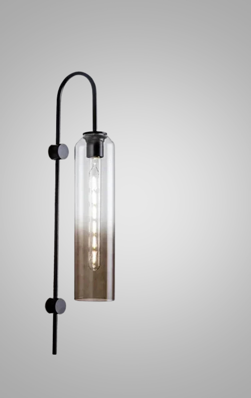 GlassGlow - Lámpara de pared moderna de vidrio con LED