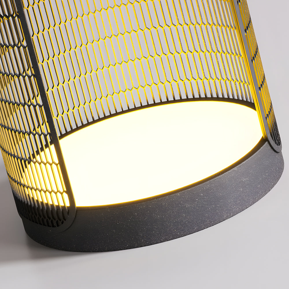 48cm LED Hardwired/Solar Outdoor Floor Lamp Exterior Lantern