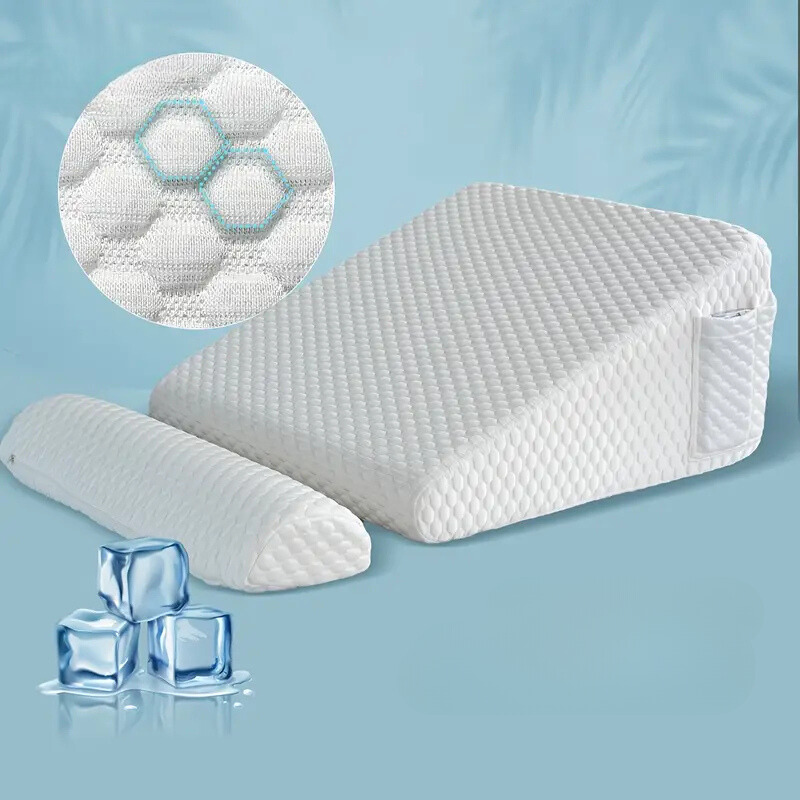 SleepAlign - Koelende Nekrol Geheugenschuim Wasbare Hoes