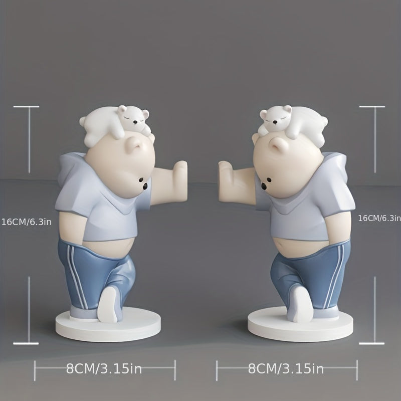 CharmingBear - Fermalibri Duri per Ufficio e Decorazione Ingresso