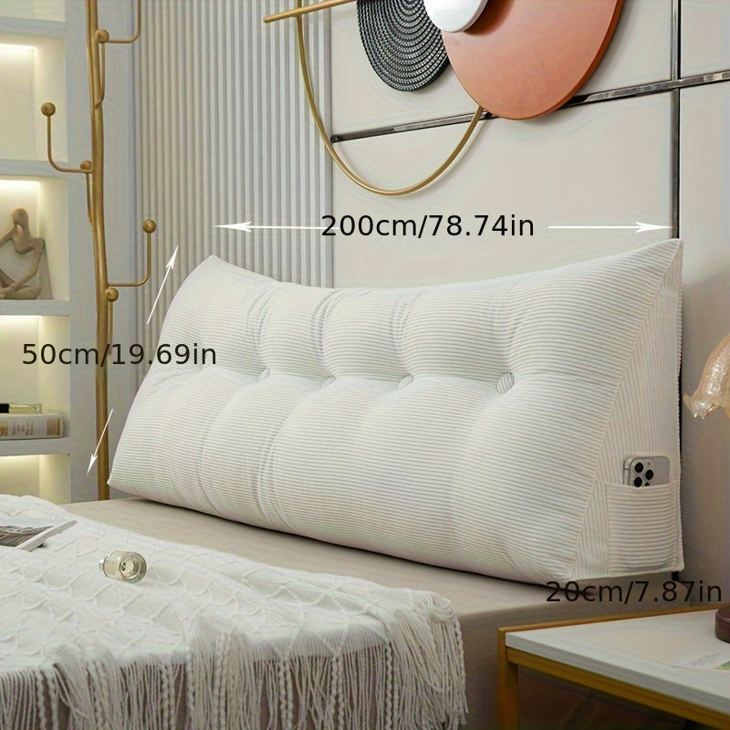 Cuscino a cuneo - Cuscino da letto regolabile con supporto medio morbido per la schiena, cuscino tatami