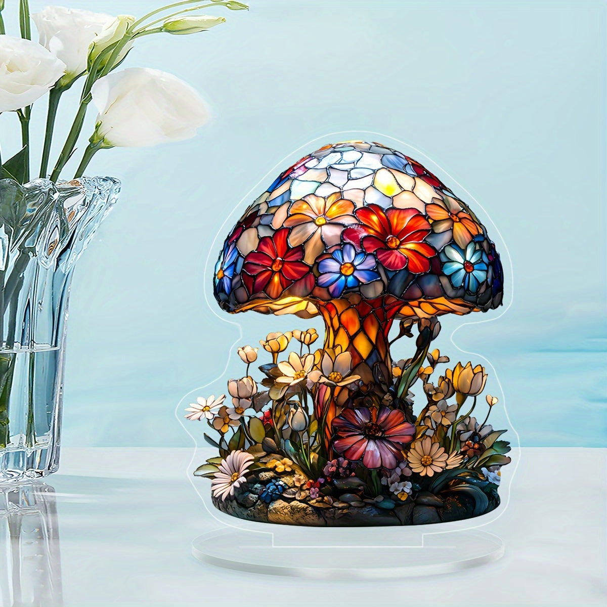 DecoLicht - Lámpara de mesa de acrílico seta Art Deco