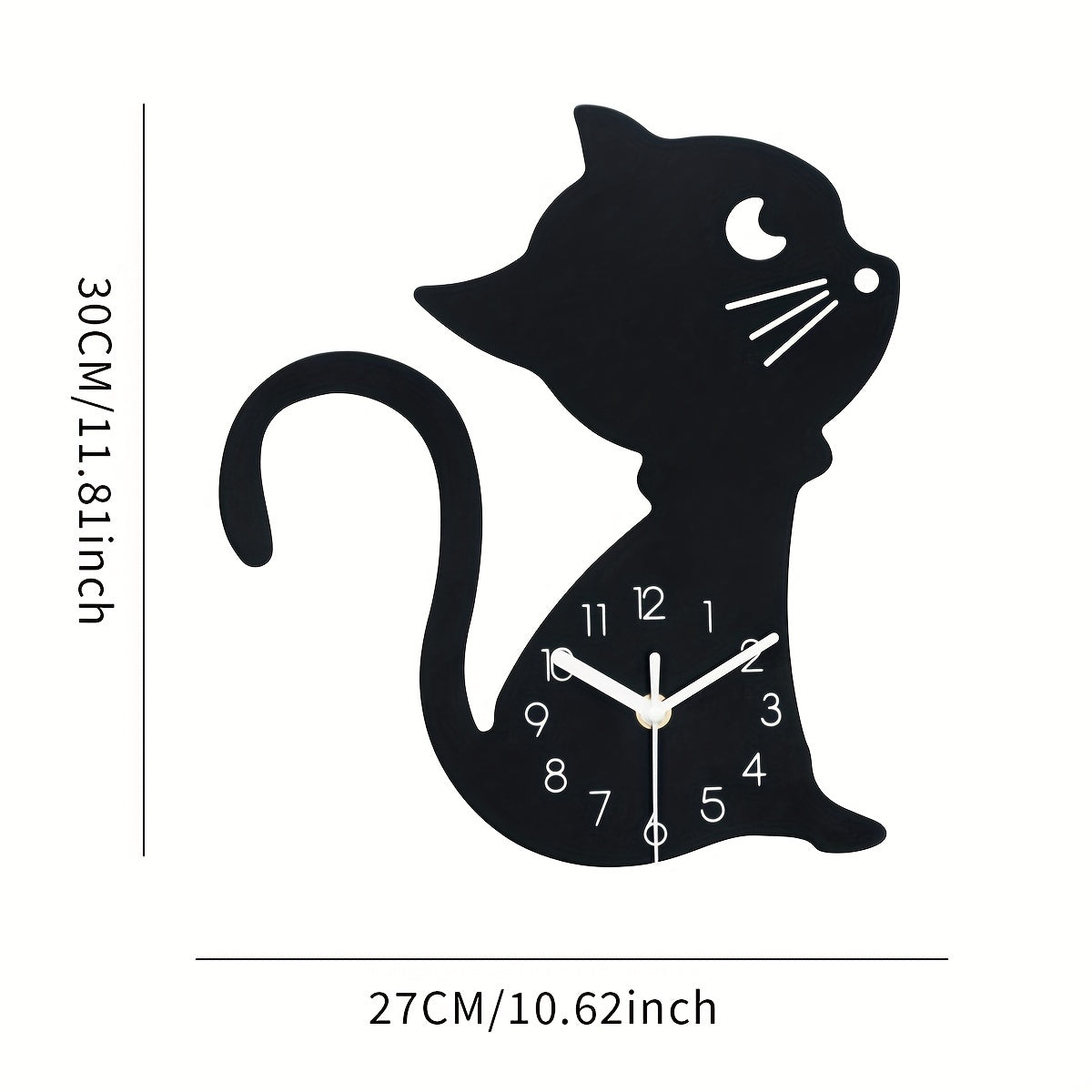 ModernPaws - Creative Cat Wall Clock for Stylish Interiors