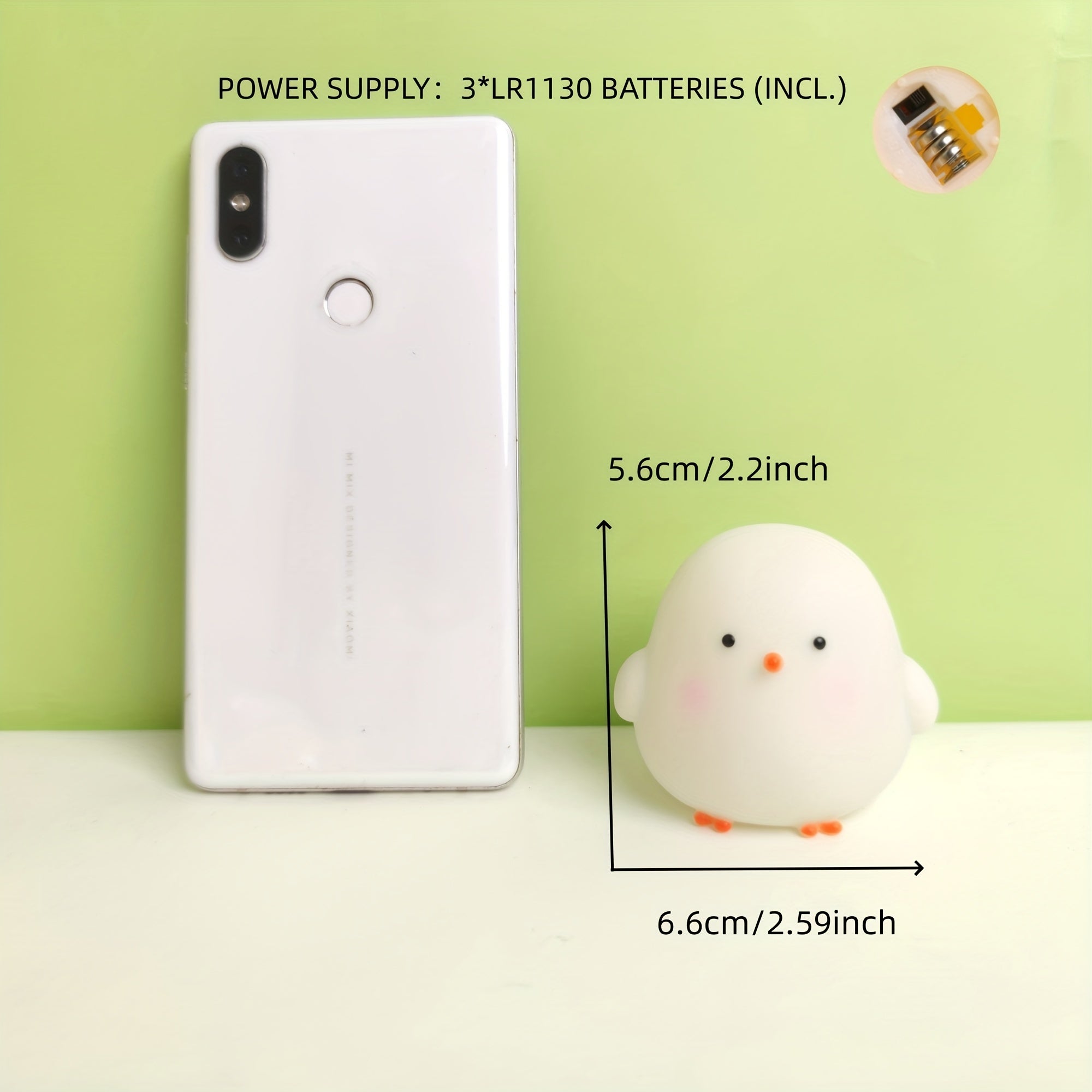 CharmingChicken - Zacht Nachtlampje op Batterij