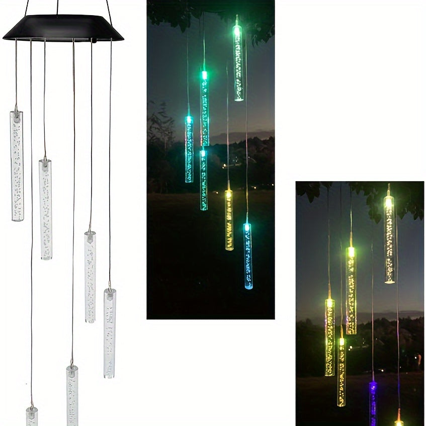 SolarChime - Color Changing LED Wind Chime for Outdoors