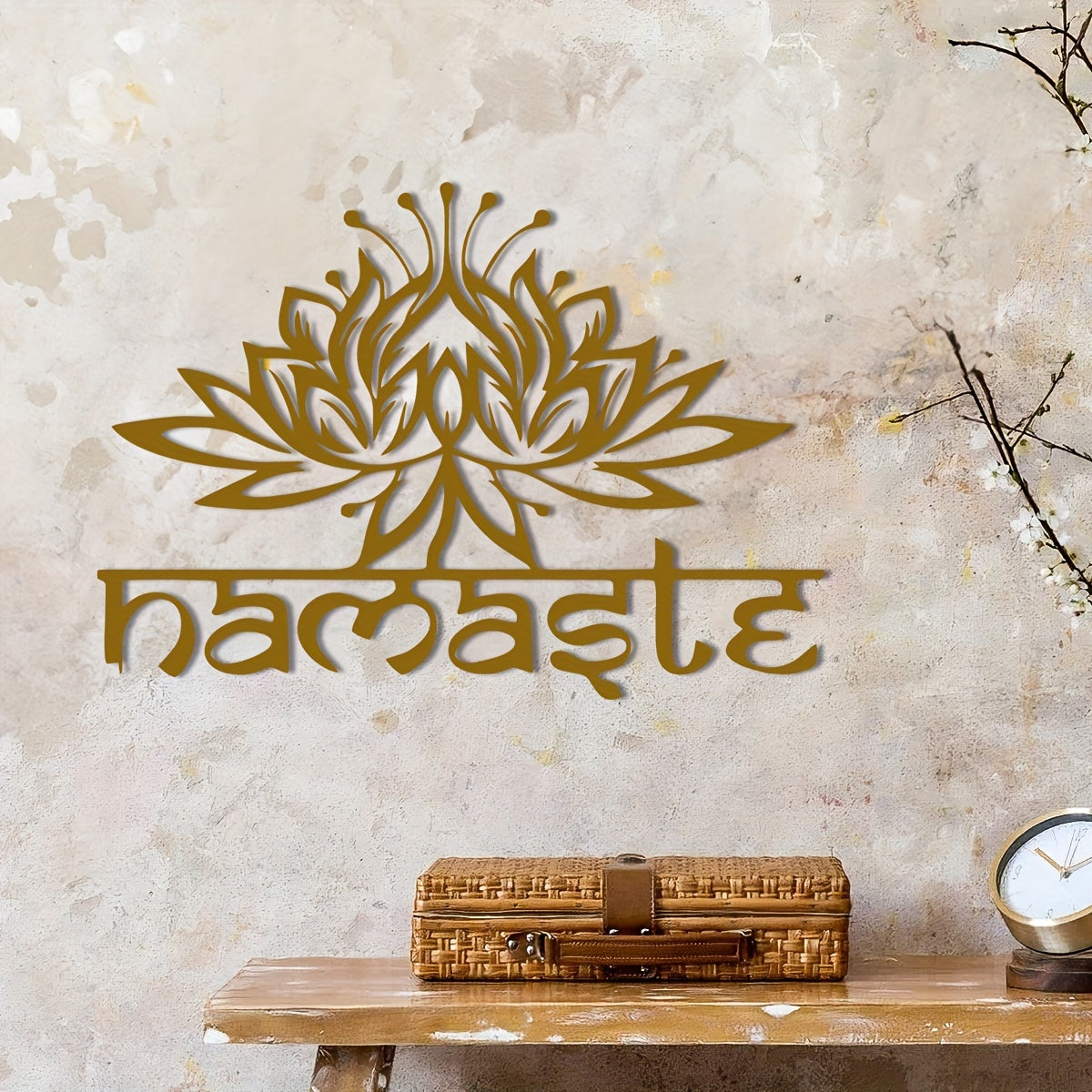 LotusDecor - IJzeren Lotus Bloem Wandkunst