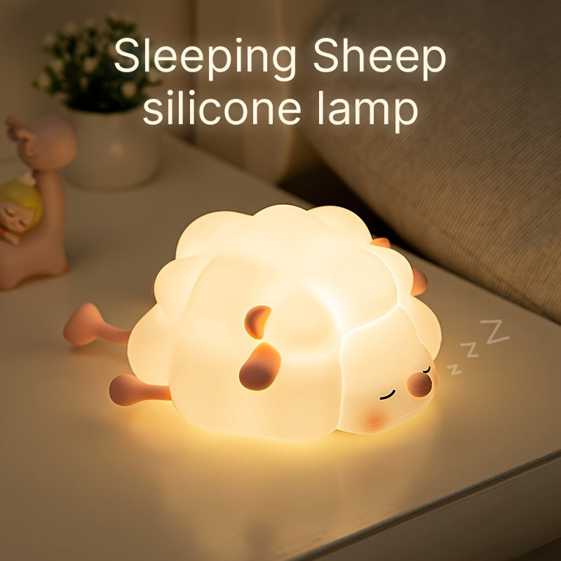SheepGlow - USB Rechargeable Pink Sheep LED Night Light