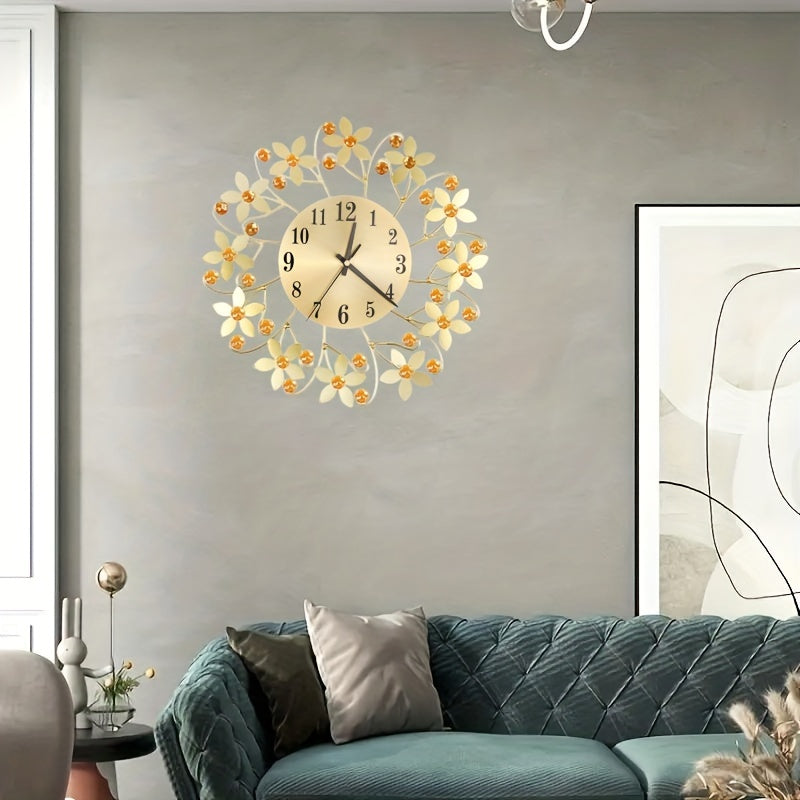 EleganceClock - Stille Decoratieve Muurklok 14-Inch