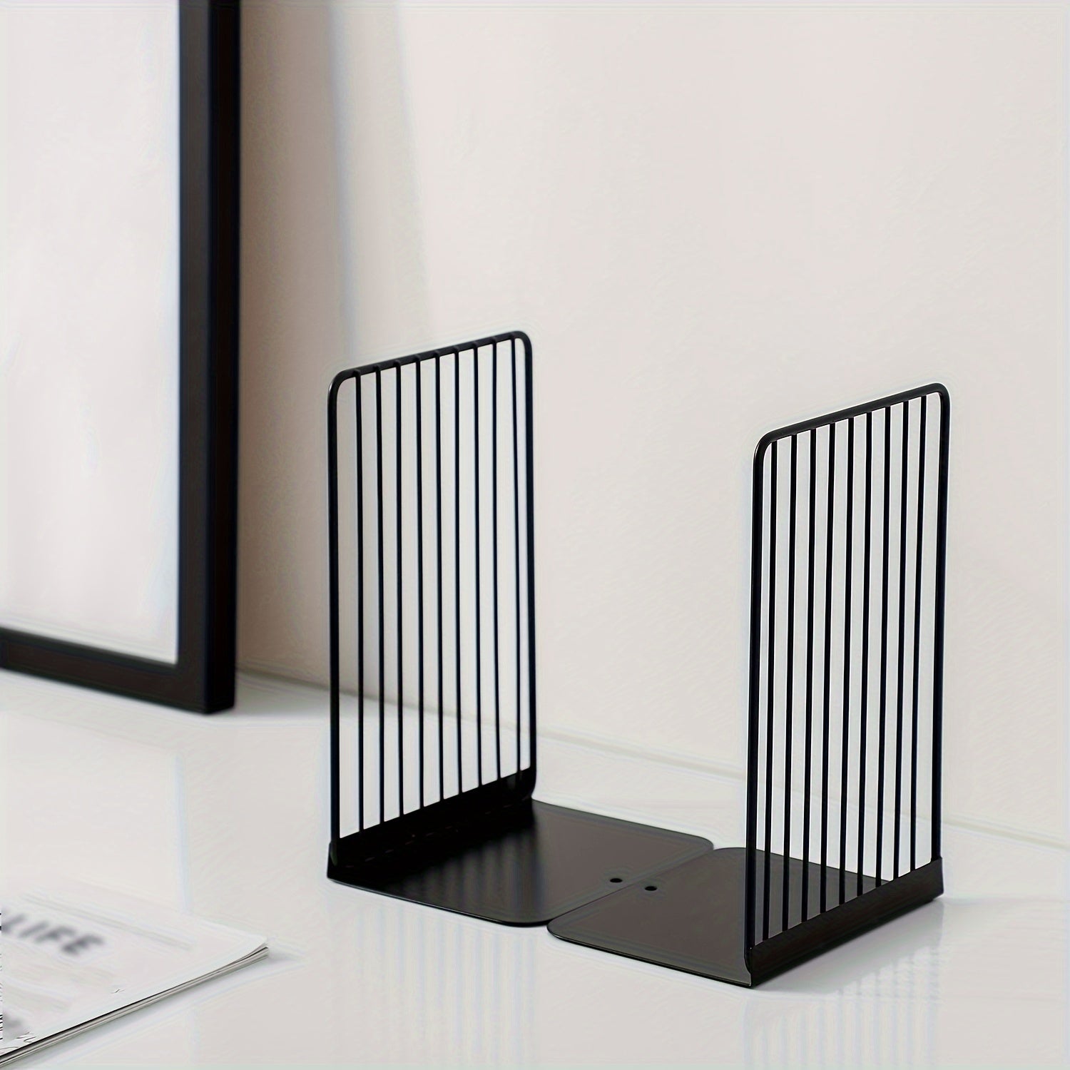 IronHold - Set da 2 Supporti Universali in Metallo per Libri