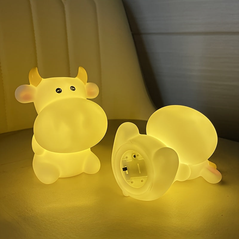 CowGlow - Schattig Koe Nachtlampje met Batterijvoeding voor Kinderkamer Decoratie