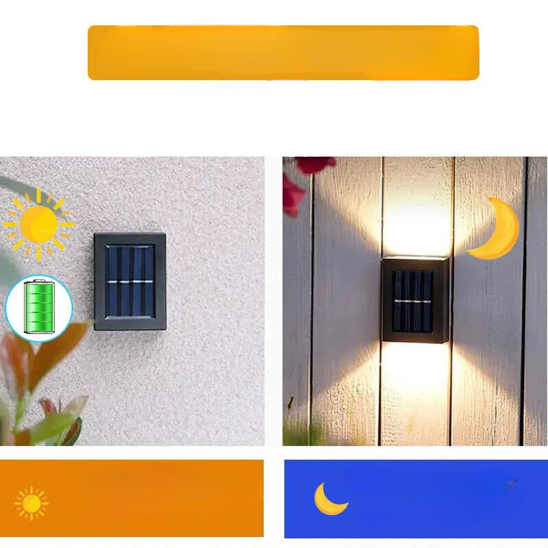 SolarLume - Weatherproof Solar Wall Lamp for Outdoor Use with Energy-Efficient LED Lighting
