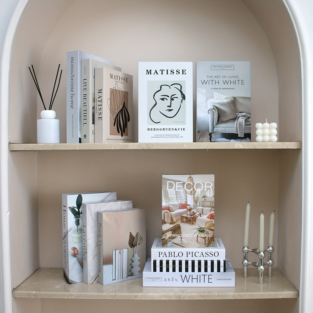 CityScape - Set di 12 Libri Finti Pieghevoli - Decorazioni Realistiche di Paesaggi Urbani per Casa e Ufficio