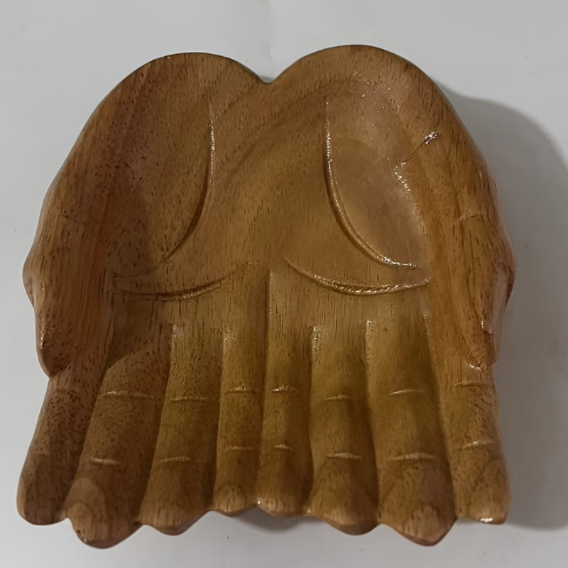 CrystalWood - Houten Handkom met Kristallen Accenten voor Dressoirorganisatie