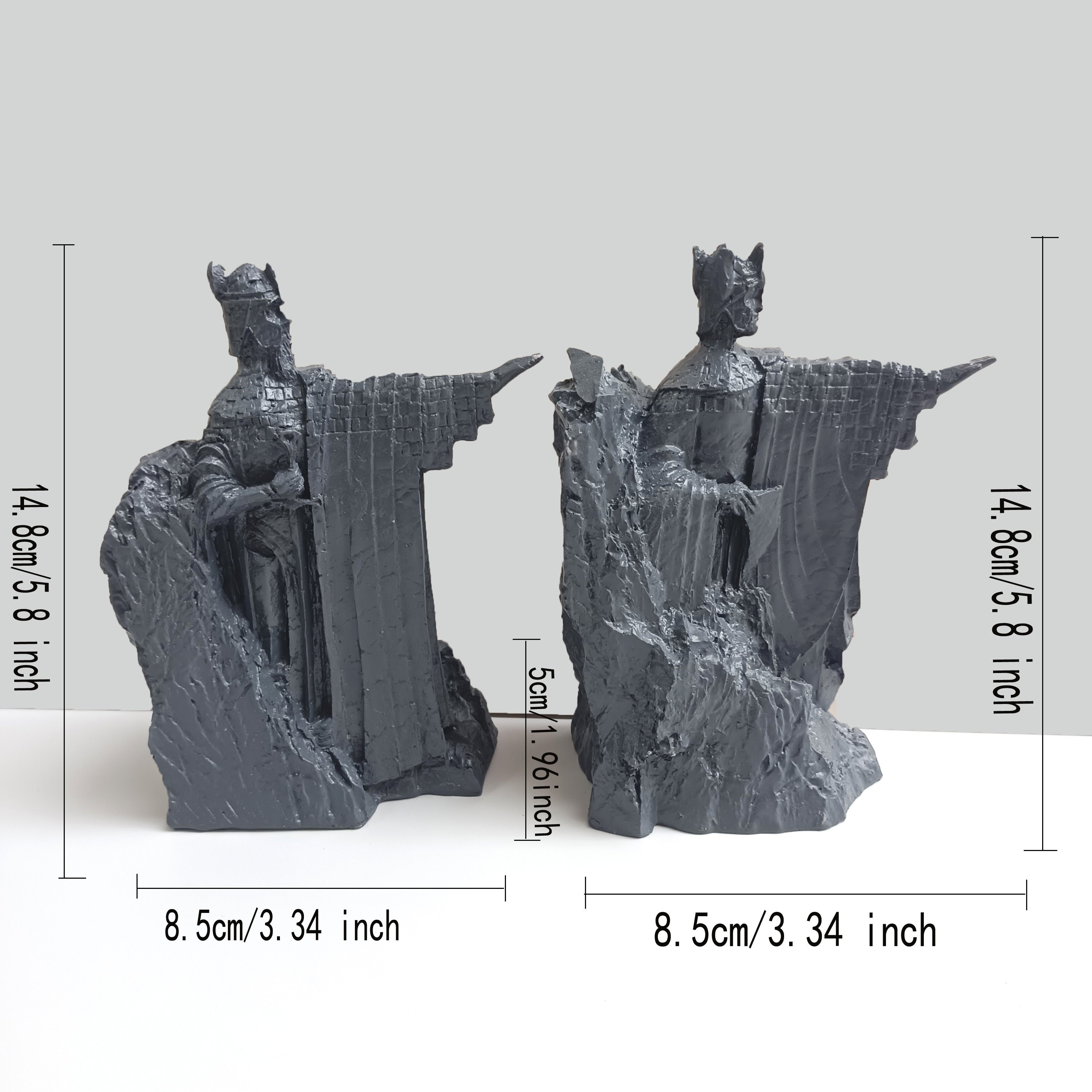 Boekensteun Sculptuur – Vintage Multifunctioneel Hars Beeld voor Bureau, Boekenplank en Decoratie