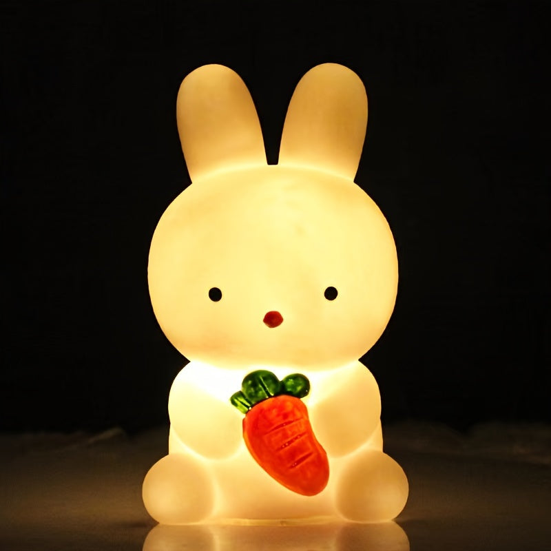 BunnyGlow - Lampada Coniglietto Carina con Luce LED per Decorazione e Luce Notturna