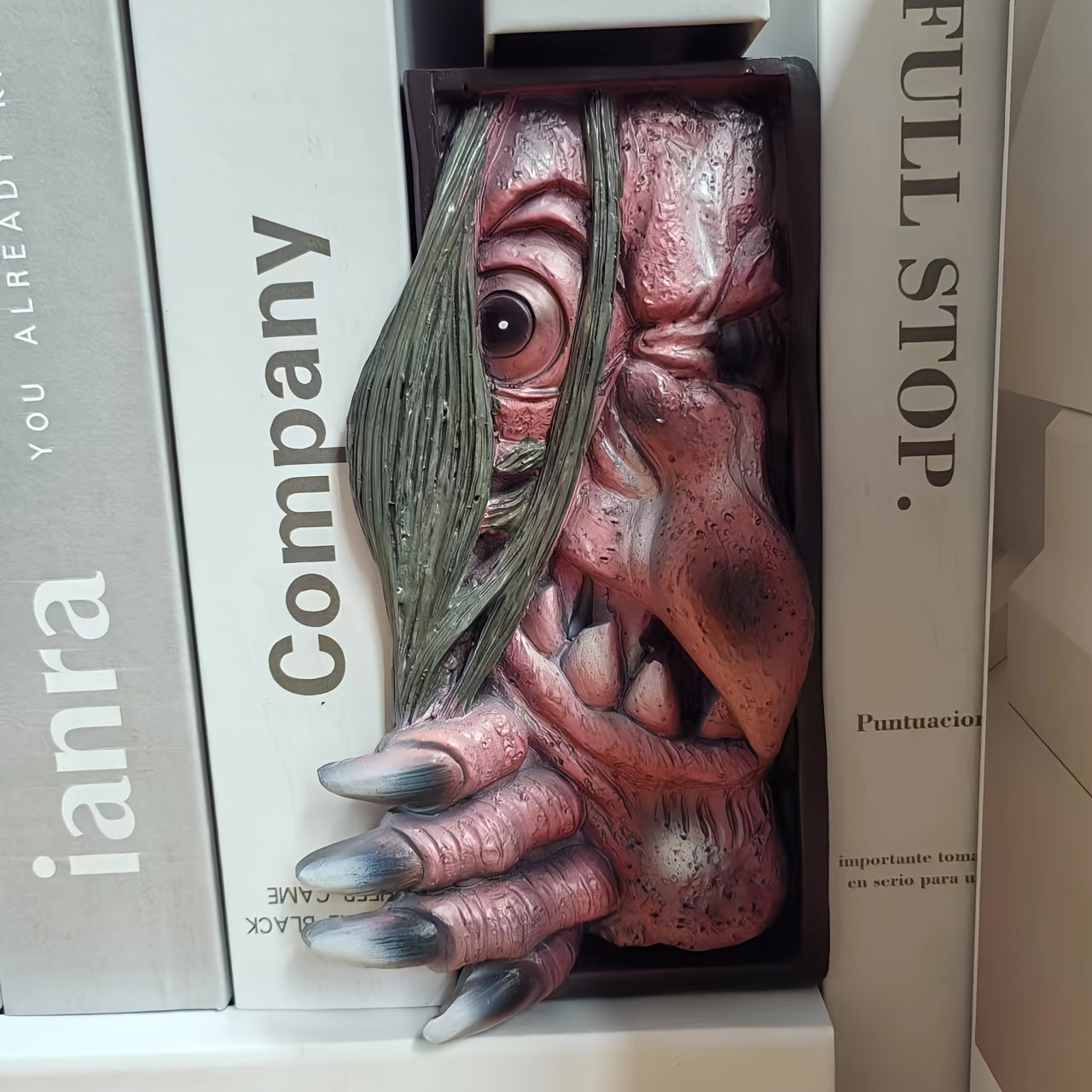 MonsterBookend - Fermalibri Mostro Horror 3D per Decorazione Casa