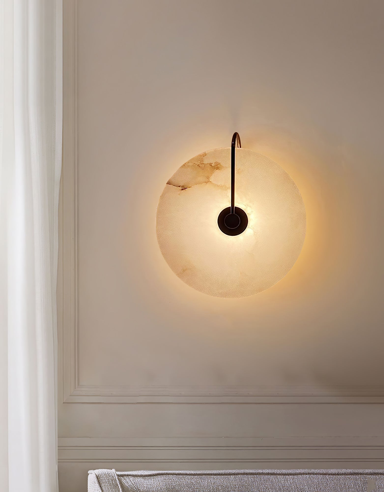 LuxeGlow - Lámpara de pared LED moderna de alabastro para una elegancia atemporal