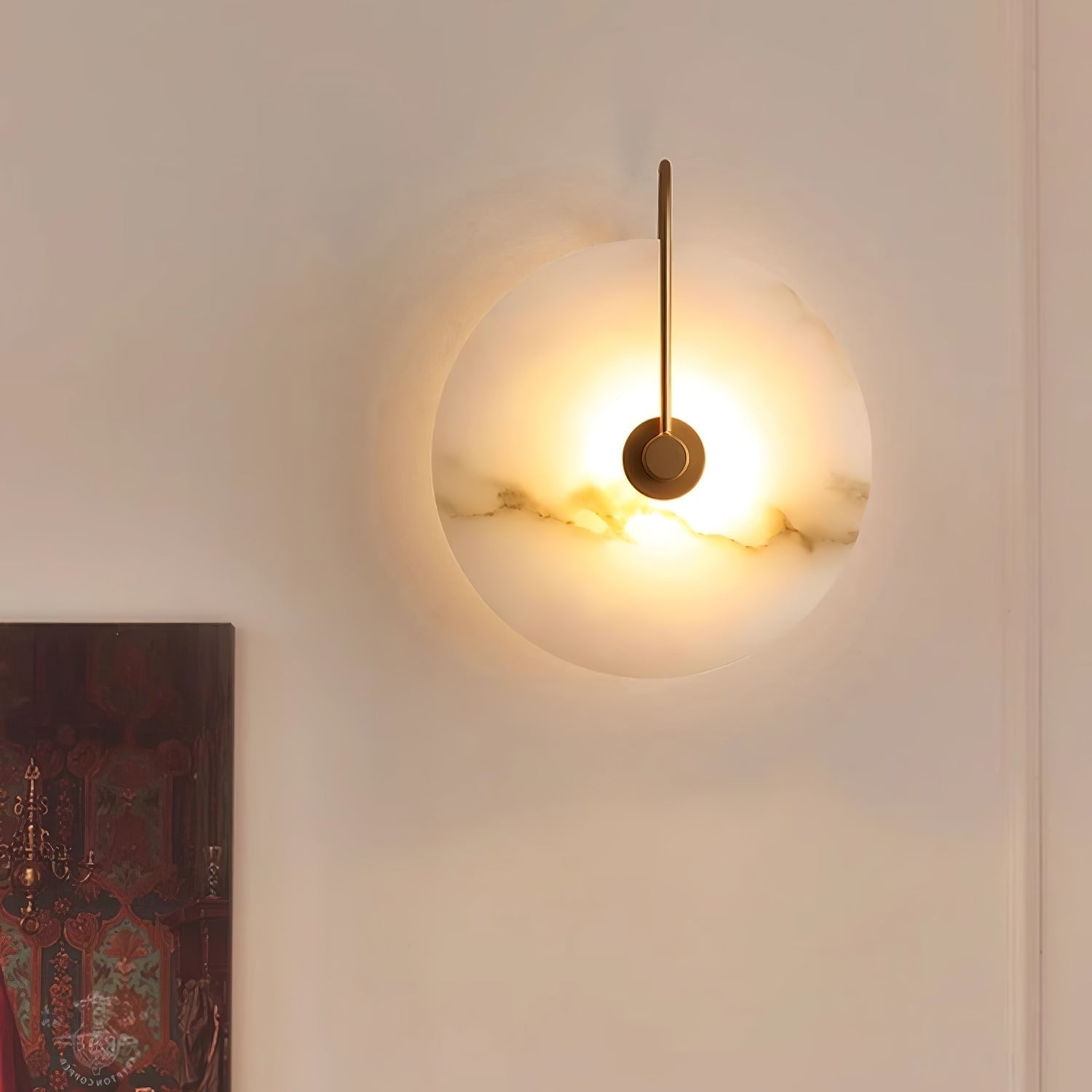LuxeGlow - Lámpara de pared LED moderna de alabastro para una elegancia atemporal