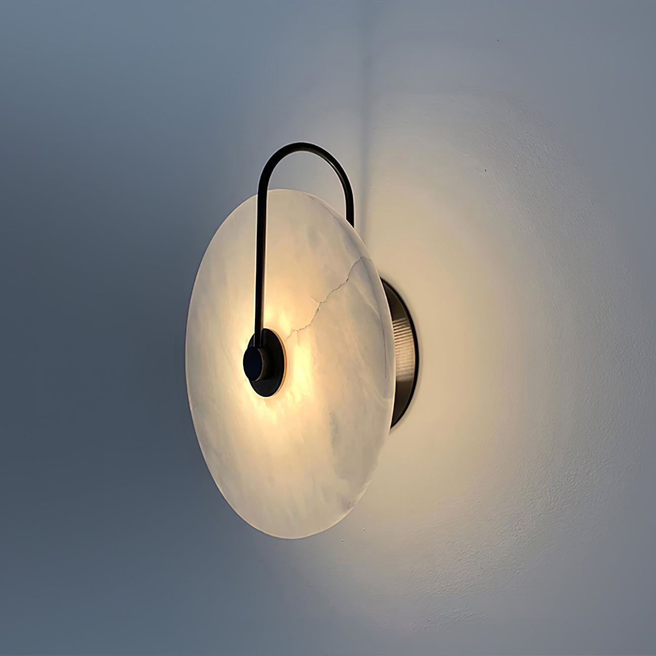 LuxeGlow - Lámpara de pared LED moderna de alabastro para una elegancia atemporal