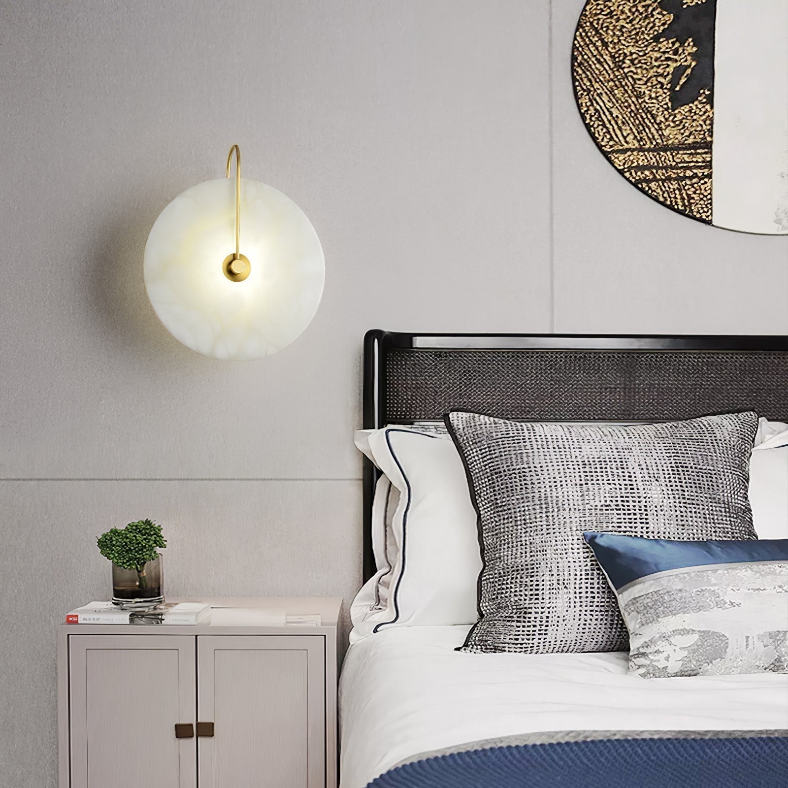 LuxeGlow - Lámpara de pared LED moderna de alabastro para una elegancia atemporal