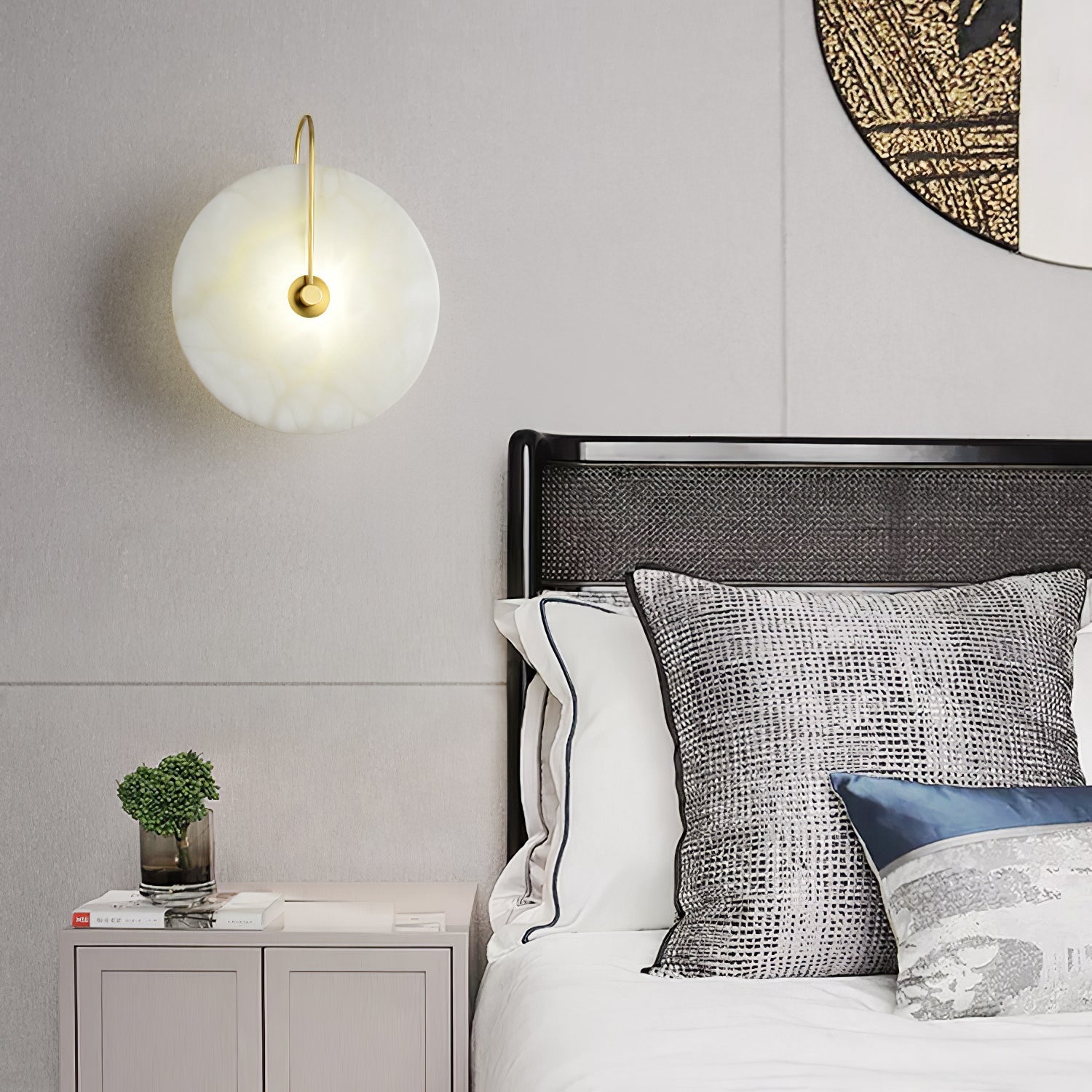 LuxeGlow - Lámpara de pared LED moderna de alabastro para una elegancia atemporal