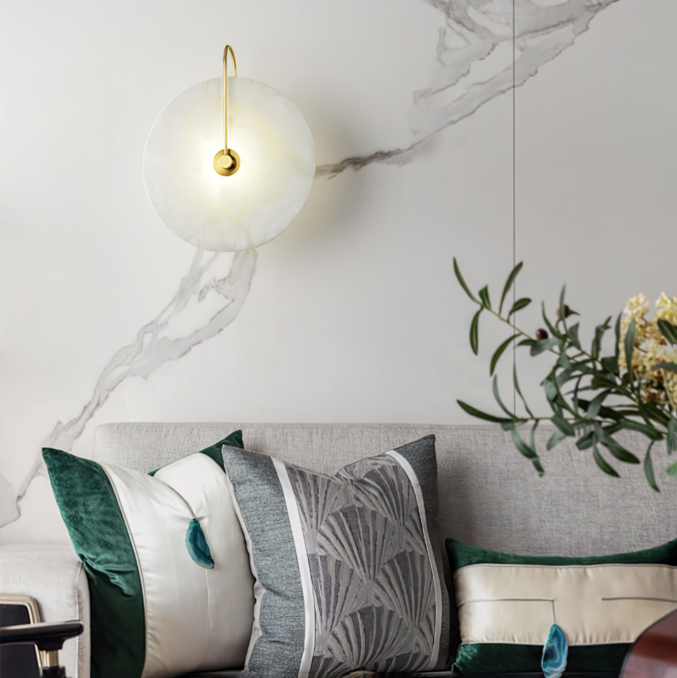 LuxeGlow - Lámpara de pared LED moderna de alabastro para una elegancia atemporal