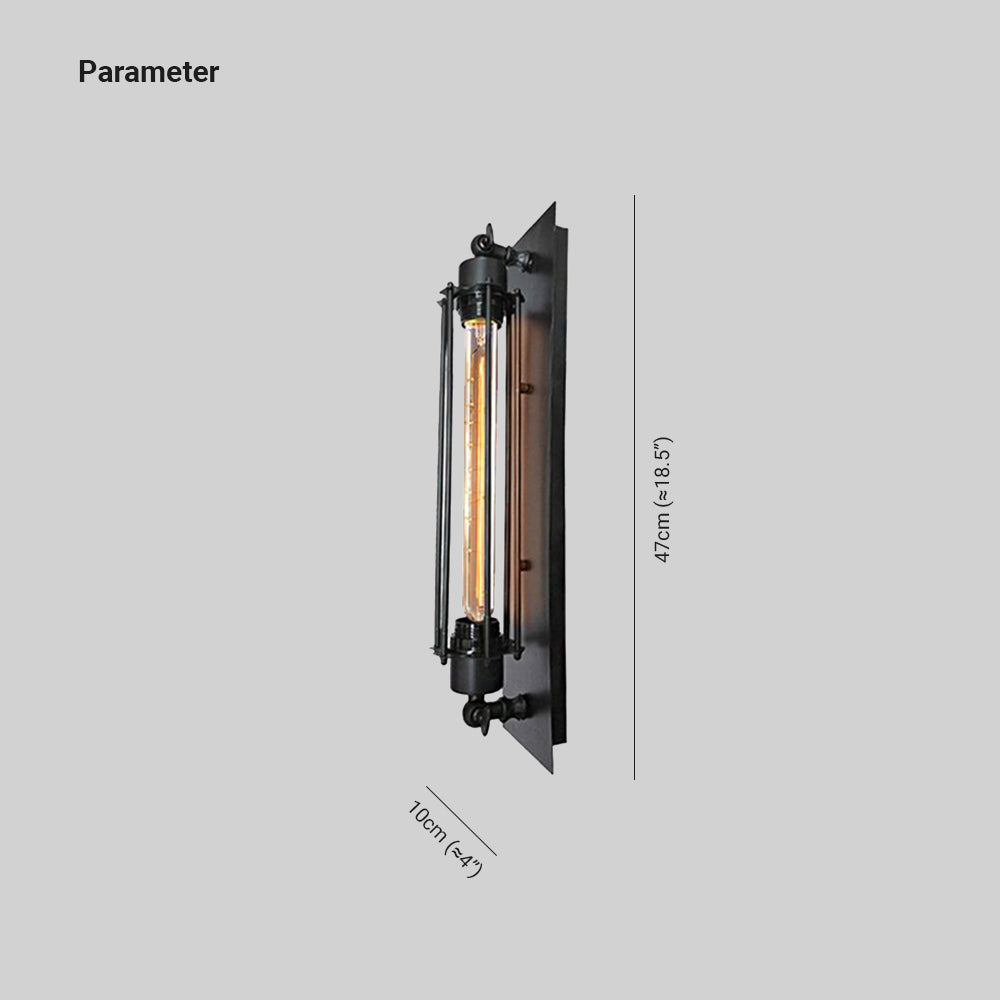 Lámpara de pared retro Elias, metal, varios colores
