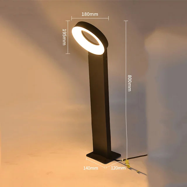 SolarGlow – Solar LED Path Lighting made of Aluminum – Modern Ring Design, Waterproof & Energy Efficient