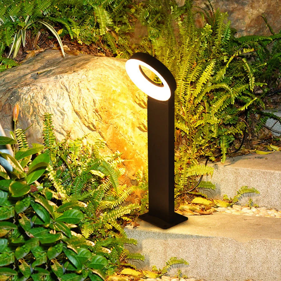 SolarGlow – Solar LED Path Lighting made of Aluminum – Modern Ring Design, Waterproof & Energy Efficient