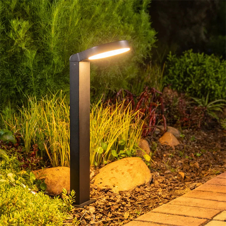 SolarGlow – Solar LED Path Lighting made of Aluminum – Modern Ring Design, Waterproof & Energy Efficient