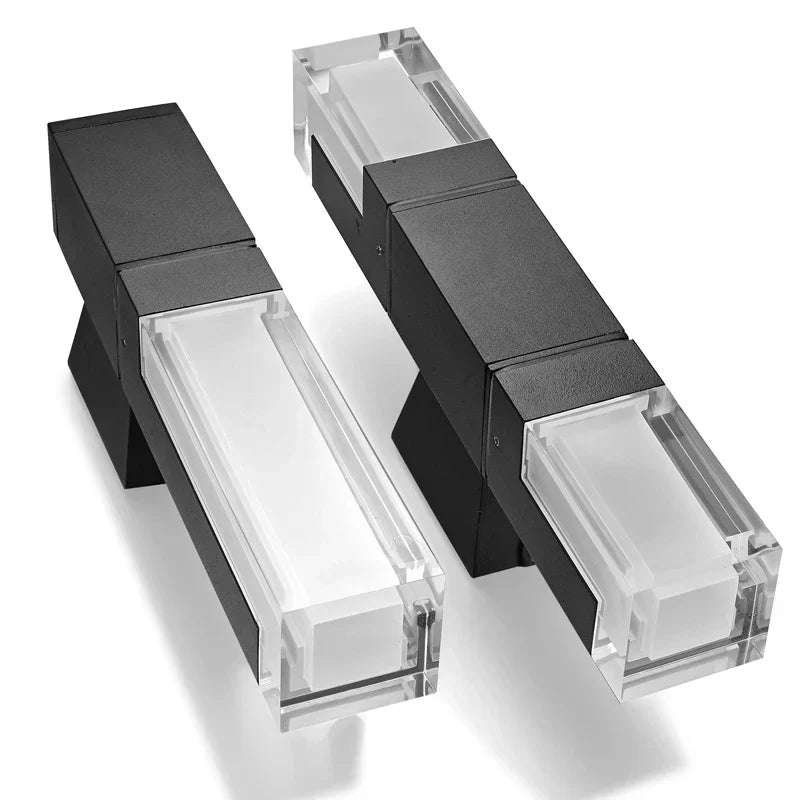 BrightLine - Aluminium-Acryl Minimalistische LED-Wandlamp