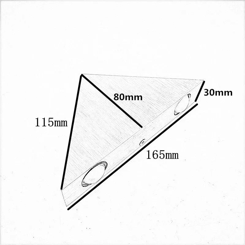 LumiTri - Lámpara de Pared Triangular
