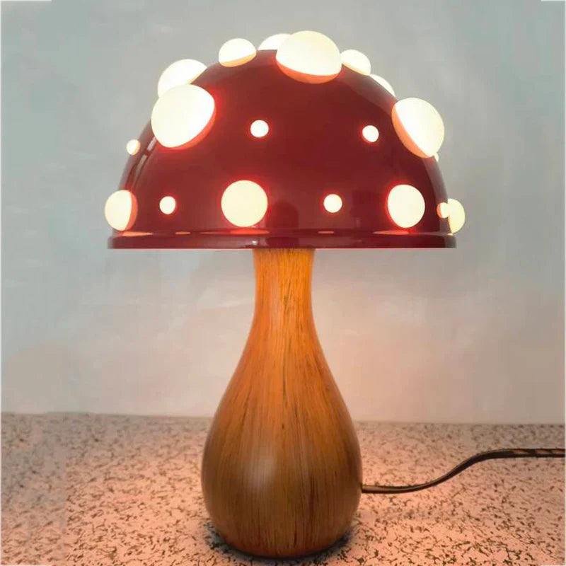 GlowMush - Retro LED Tafellamp in Paddenstoelontwerp
