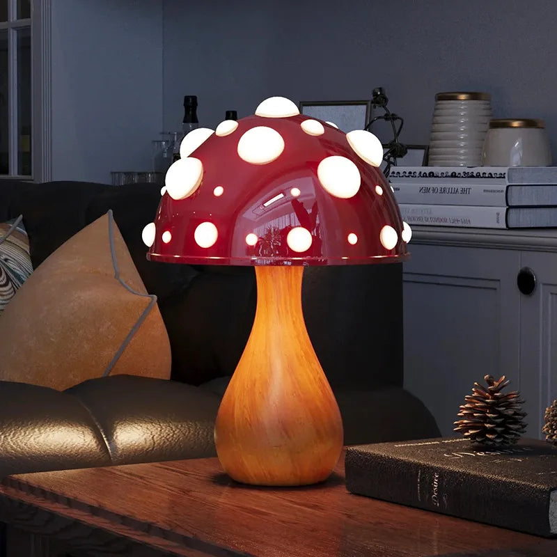 GlowMush - Retro LED Tafellamp in Paddenstoelontwerp
