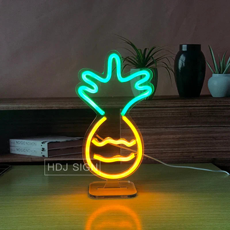 NeonBurger – LED Nachtlamp in Hamburger Vorm | Unieke Verlichting voor Keuken & Feest