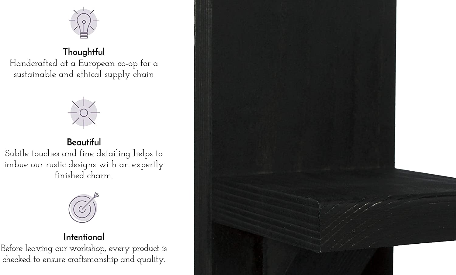 Grande candeliere rustico da parete in legno con candele a pilastro