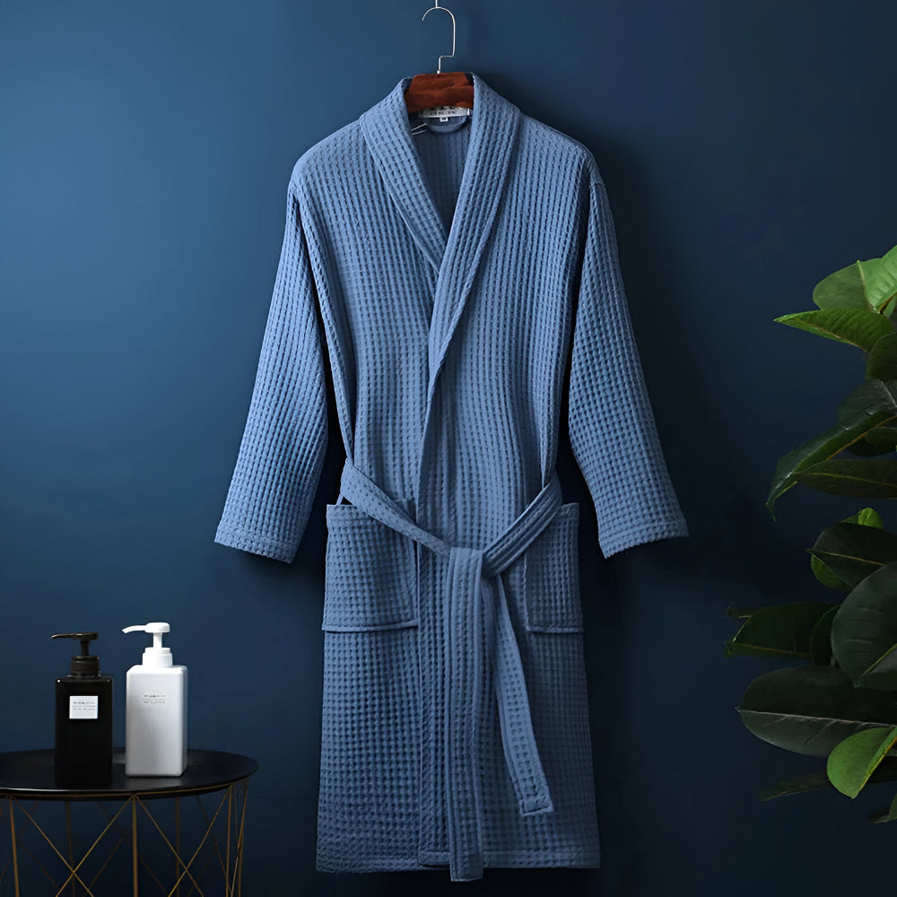 Robe de Banho Comprido com Gola para Uso Diário em Casa