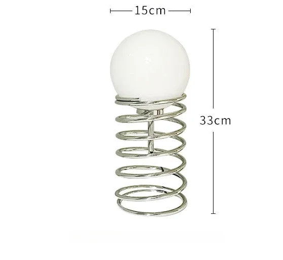 LumiMetall - Lámpara de Mesa Moderna de Metal con Diseño de Vidrio | Iluminación Estilizada