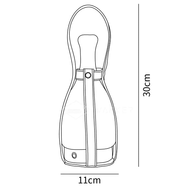 Bell Portable Lederen Glazen Tafellamp