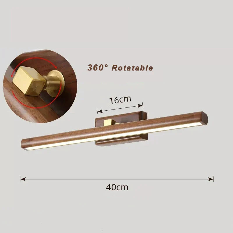 MysticWood - Lámpara de Nogal Negro