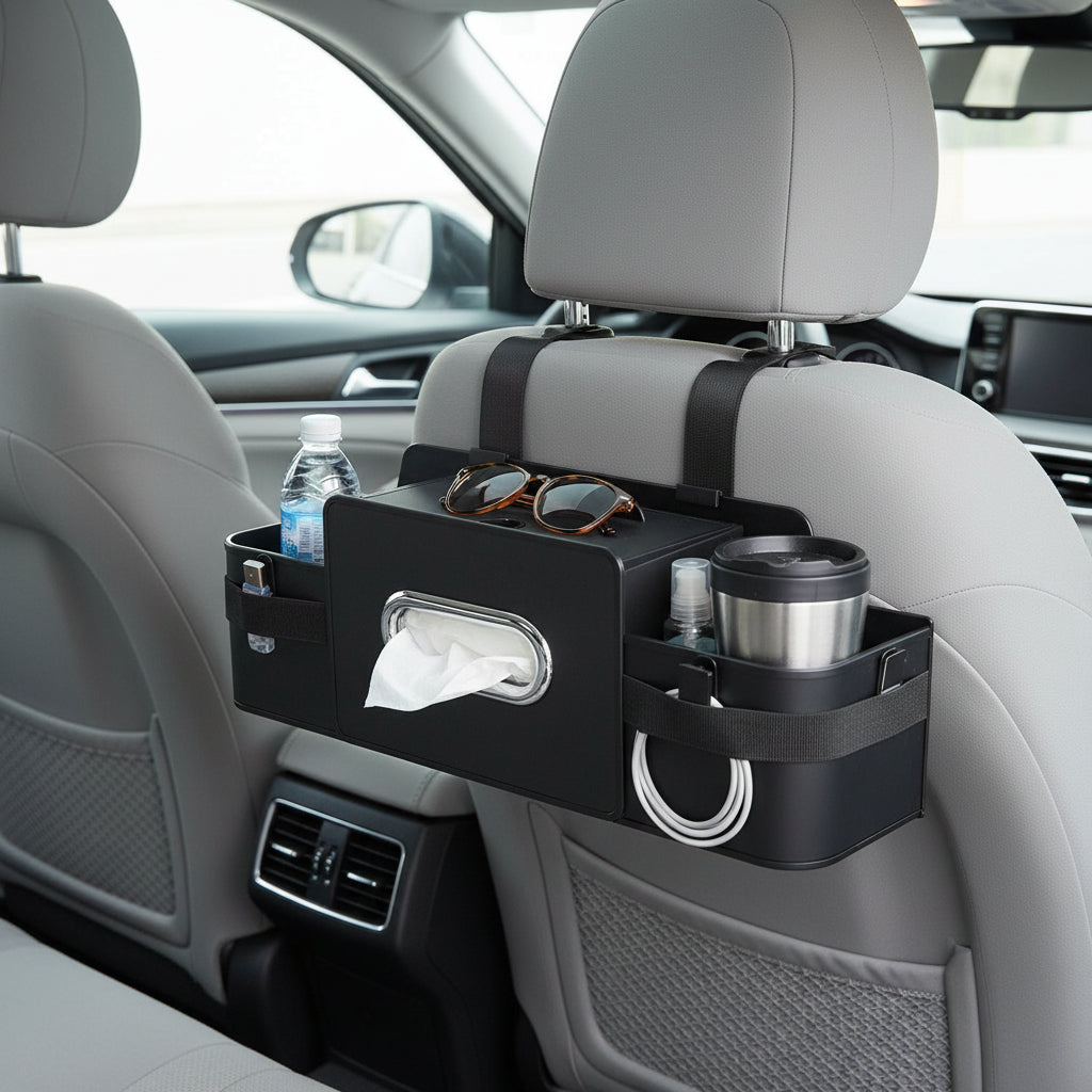 Organizador Automóvel Gancho para Saco Suporte de Lenços para Banco Traseiro